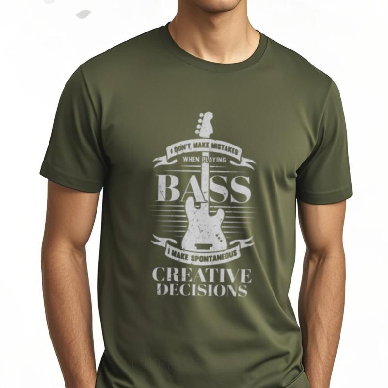 Rock Unisex Short Sleeve Tshirt Unisex I Dont Make Mistakes When Playing Bass I Make Spontaneous Creative Decisions Everyday