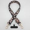 Retro Leopard Print Mobile Phone Bag Lanyard Adjustable Length Crossbody Neck Rope Anti-drop Universal Luggage Shoulder Strap