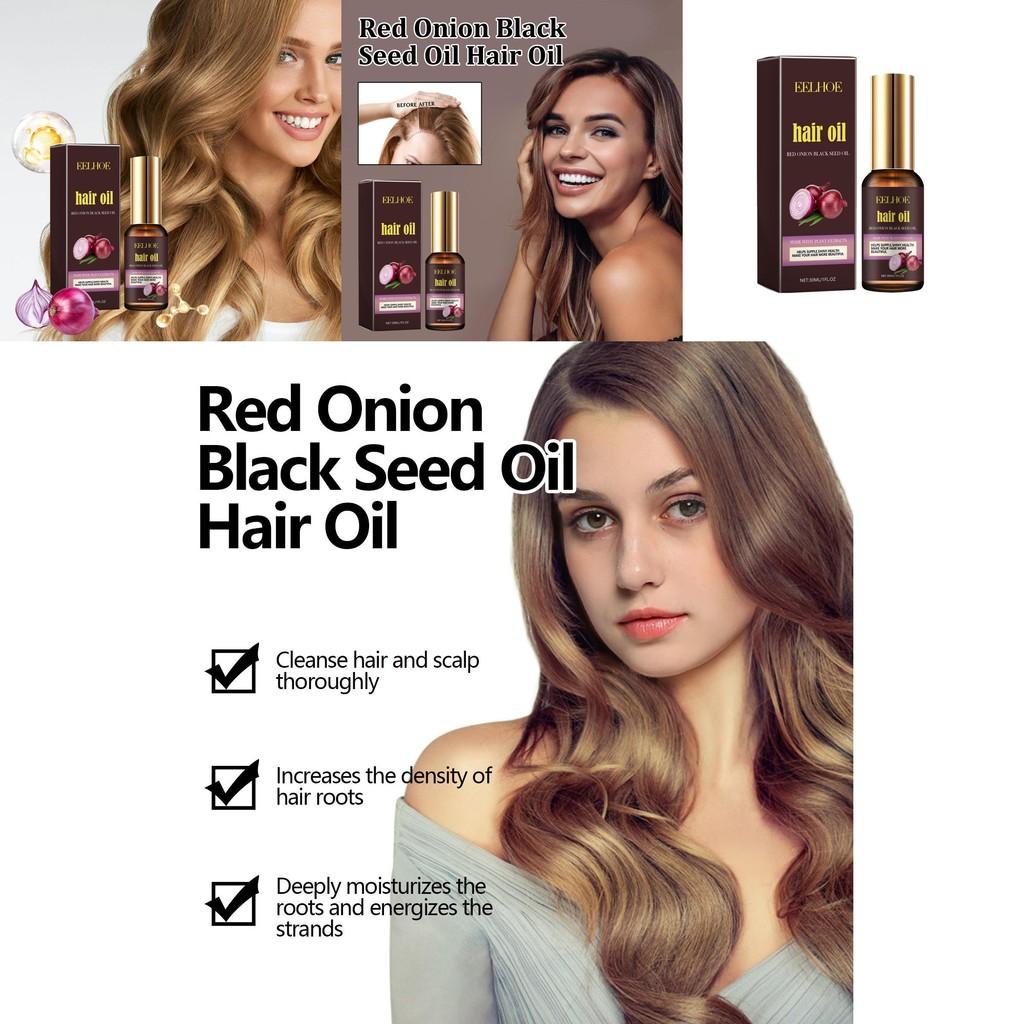 Eelhoe Nourishing Red Onion Black Seed Oil Hair Serum For Soft Smooth And Shiny Hair
