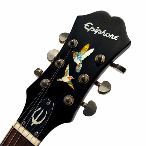 Dancing Hummingbird Guitar and Instrument Inlay Sticker