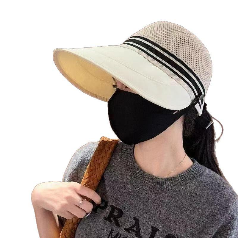 Women's Large Brim Mesh Sun Hat - Breathable UV Protection Baseball Cap for Spring/Summer Outdoor Travel