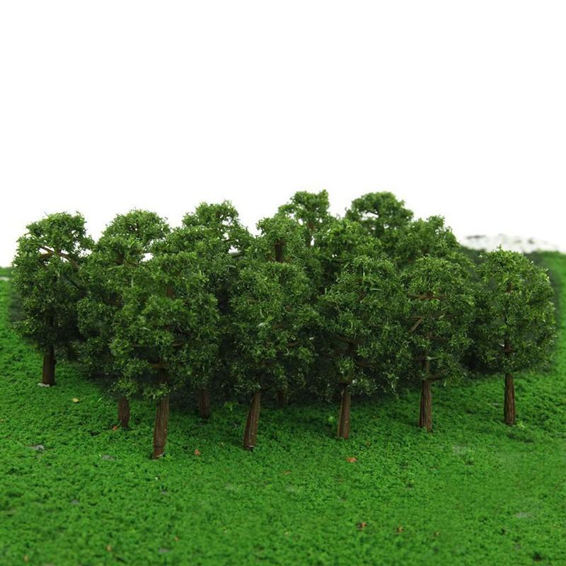 Garten Modell Bäume Miniatur Kunststoff Dekoration 20Pcs Mini DIY Landschaft