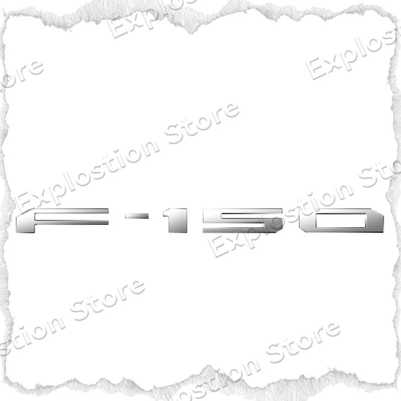 Car ABS Plastic F-150 Logo Car Letter Fender Side Emblem Rear Tail Trunk Badge Sticker For Ford F150 GT Accessories F14