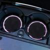 2Pcs Sparkly Rhinestone Car Cup Coasters, Universal Anti-Slip PVC Mat Car Cup Holder, Bling Interior Decoration Accessory