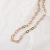 Atria Wildchain Surgical Stainless Steel Pink Gold Necklace EWSSNSC0008