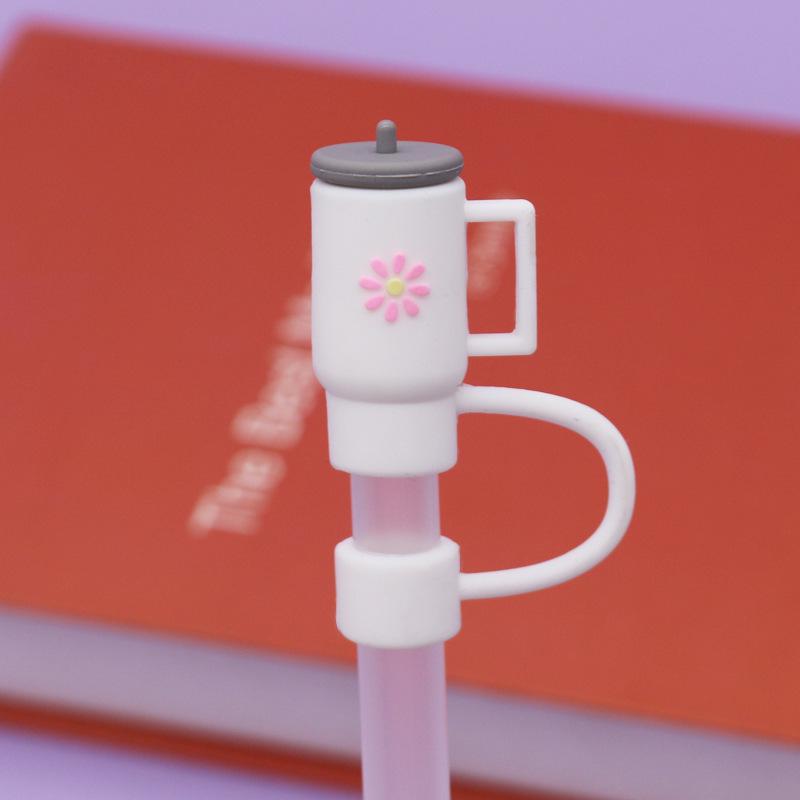 Stanley Water Bottle Silicone Straw Cover with Dust Plug - 10mm Bow Design