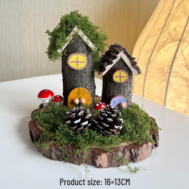 Eco-Friendly Kindergarten Art Supplies: Natural Twigs & Wood Chips for DIY Treehouse Projects