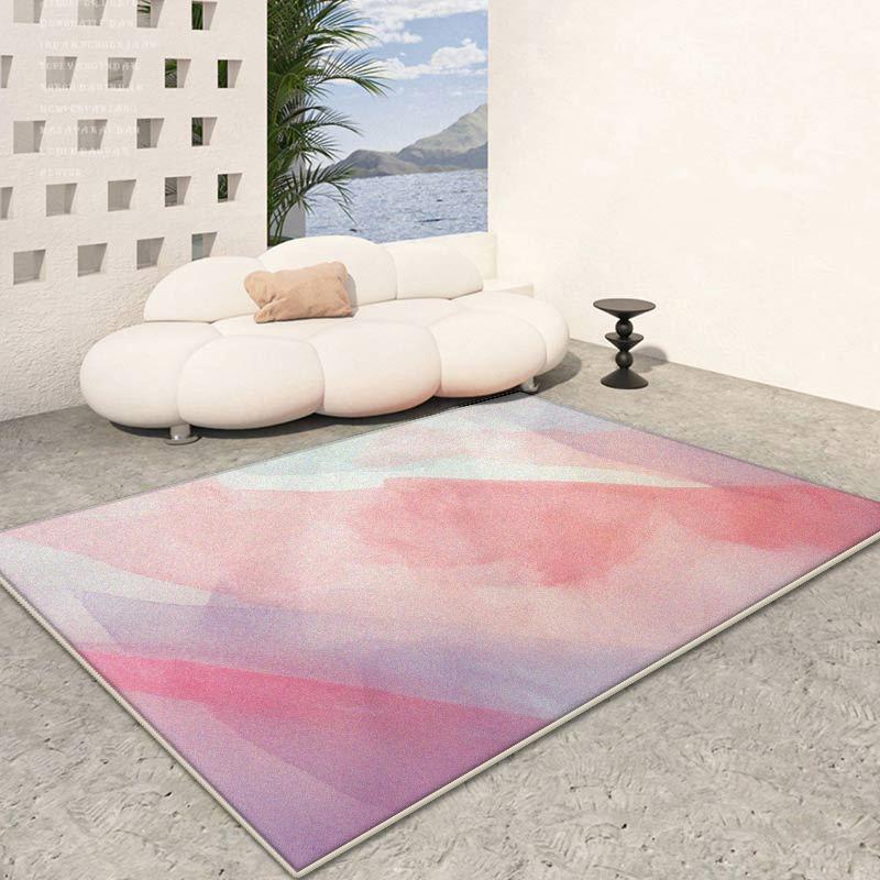 Tapetes Rosa de Luxo Nórdico Decoração de Sala de Estar Casa Tapete Simples Quarto de Menina Moderna Tapete Macio de Chão Quarto Cabeceira Tapetes Grandes