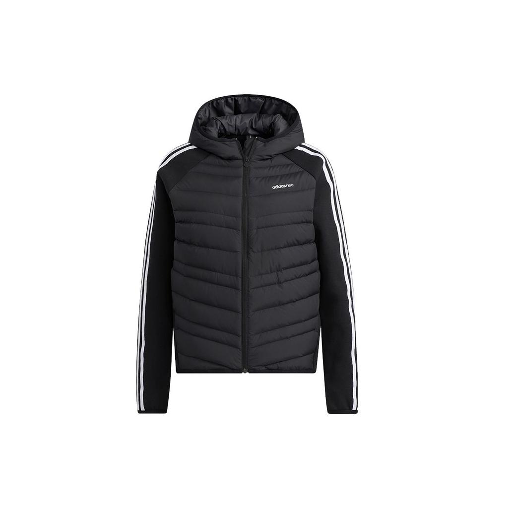 Adidas Neo Icon 3S Daily Down Casual Warm Hooded Down Jacket Women Outerwear Black H45296