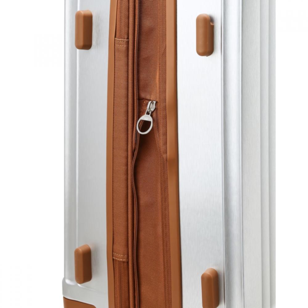 Daks Silver Solid Polycarbonate Hard Carrier 21 Inch Dbba6e571sv