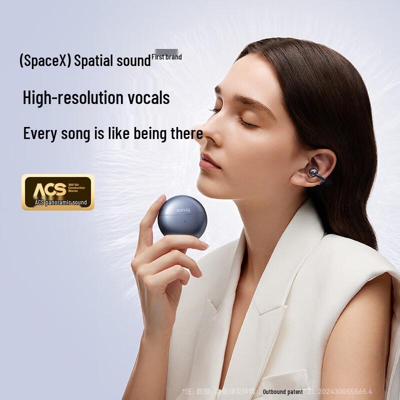 

SANAG S6S Pro Ear Clip Sport Noise-Cancelling Bluetooth Earbuds