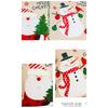 Christmas Cushion Covers Santa Claus Hugging Pillowcase Linen Embroidery Sofa Printing Pillow Cover Party Home Hotel Car