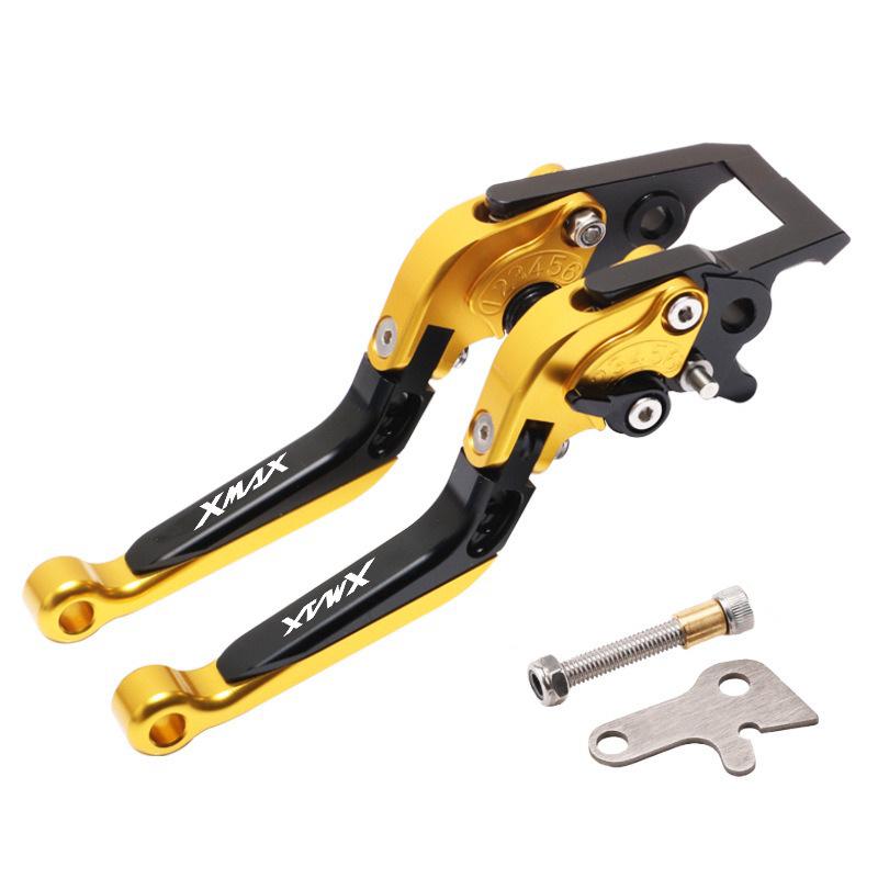 Retractable Brake & Clutch Lever with Parking Lock for XMAX300 2023-2025 Motorcycle