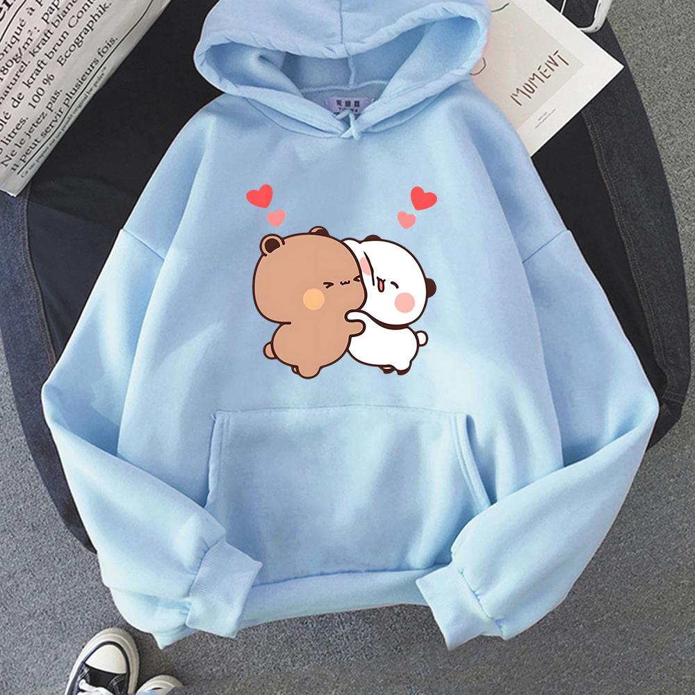 Panda Bear PandaBear Hoodie Women/Men Kawaii Cartoon Sweatshirt Cute Graphic Printing Pullovers Long Sleeve Casual Sweatshirts