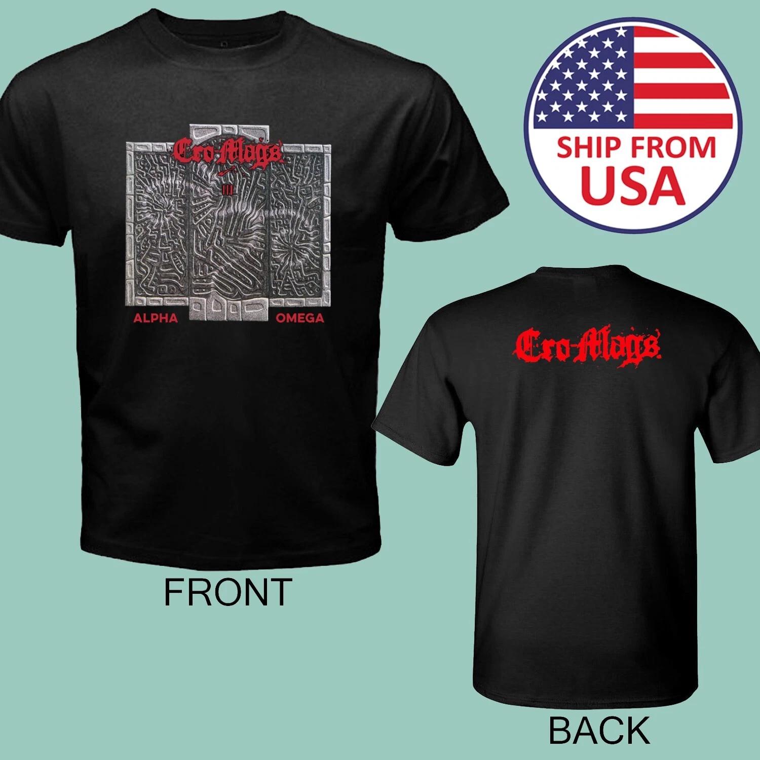 Cro-Mags Alpha Omega Men s Black Size S to 5XL S