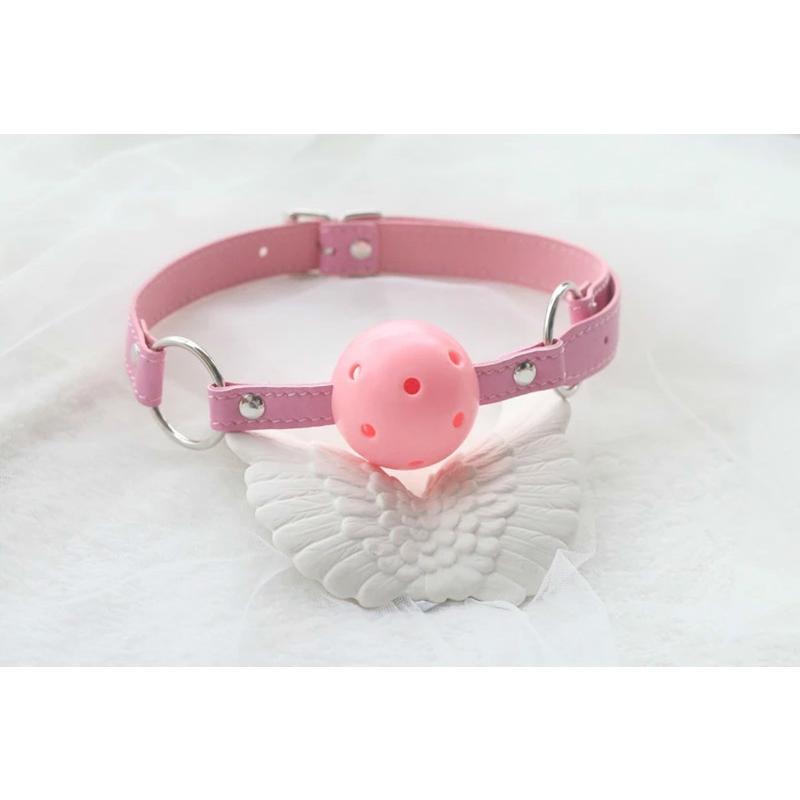 Leather Open Mouth Gag Ball Harness Restraints Erotic Games Oral Oral Fixation Fetish Bdsm Bondage Sex Toys for Couples Sex Products