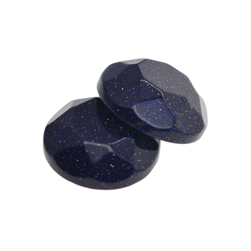 2Pcs 2 Cm Round Cabochon Gem Beads Stone for DIY Jewlery Findings Craft Purple