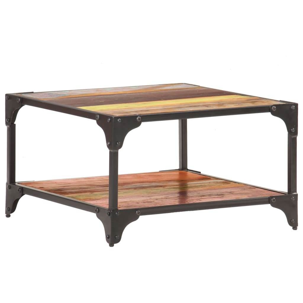 Coffee Table 60x60x35 Cm Solid Reclaimed Wood