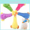 Cute Plush Duck Toy For Dogs Chew Resistant Squeaky Pet Training Toy In Bright Colors