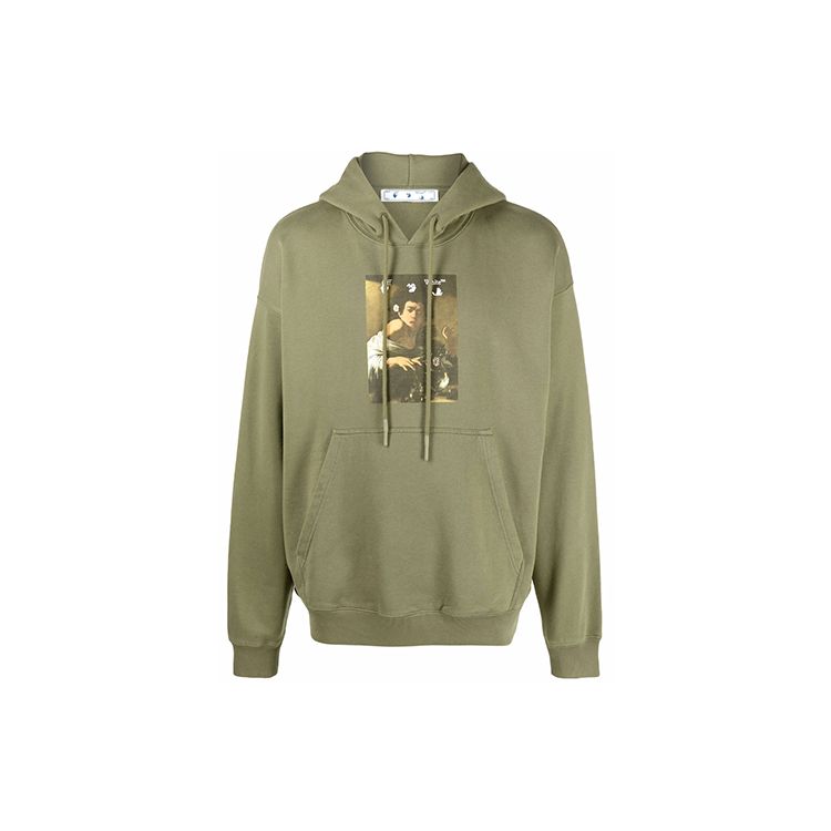 

Off-White Худи для скейтбординга Caravaggio Boy Зеленый/мультиколор Мужские топы OMBB085F21FLE0135584 S