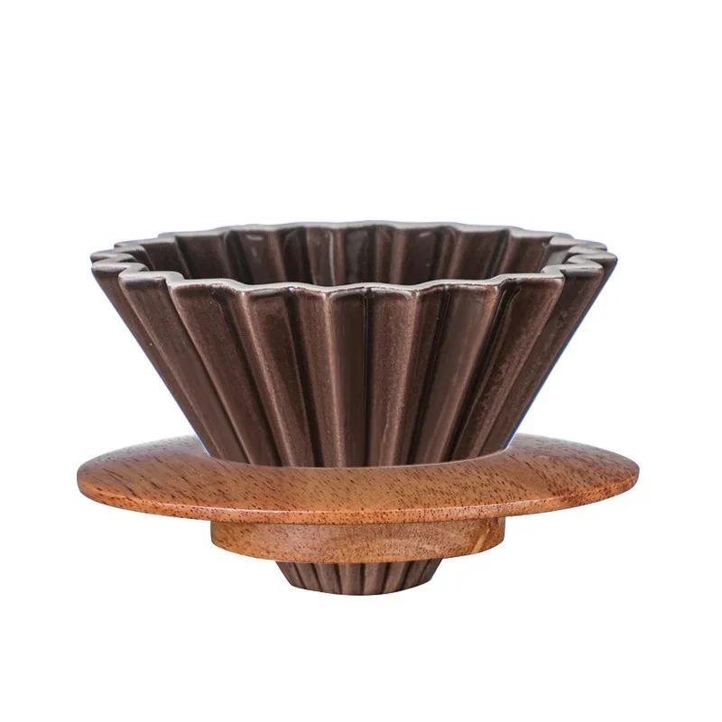 

Ceramic Pour-Over Coffee Filter Cup - Multi-Color, Beginner-Friendly Hand Brew for Home Use (Durable & Aesthetic) кавовий