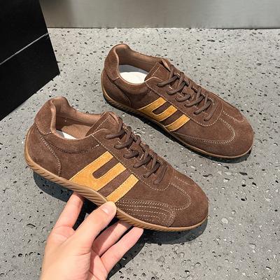 Leather Shoes Women's Autumn Models, Lightweight Soft-soled Sports and Leisure Shoes, Breathable and Versatile, Retro and Thin