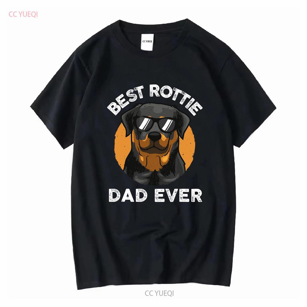 Funny Rottweiler Dad Design For Men Grandpa Rottie Quote T shirt vintage Washed Comfortable streetwear homme Breathable