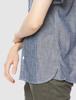 Lee Shirt LCS46005 Blue M Button-Down Men's
