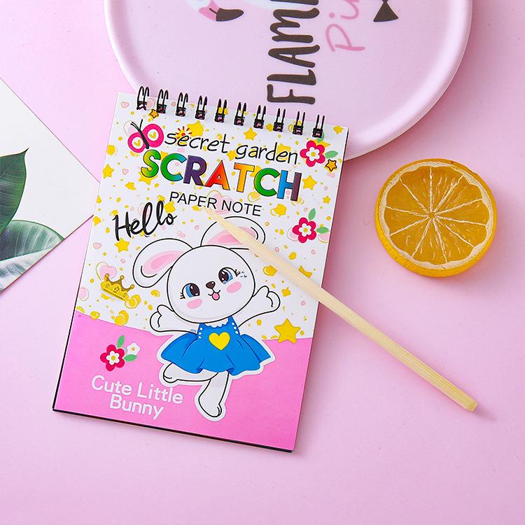 

Детская DIY книжка-блокнот с царапающимся покрытием Single OPP Bag