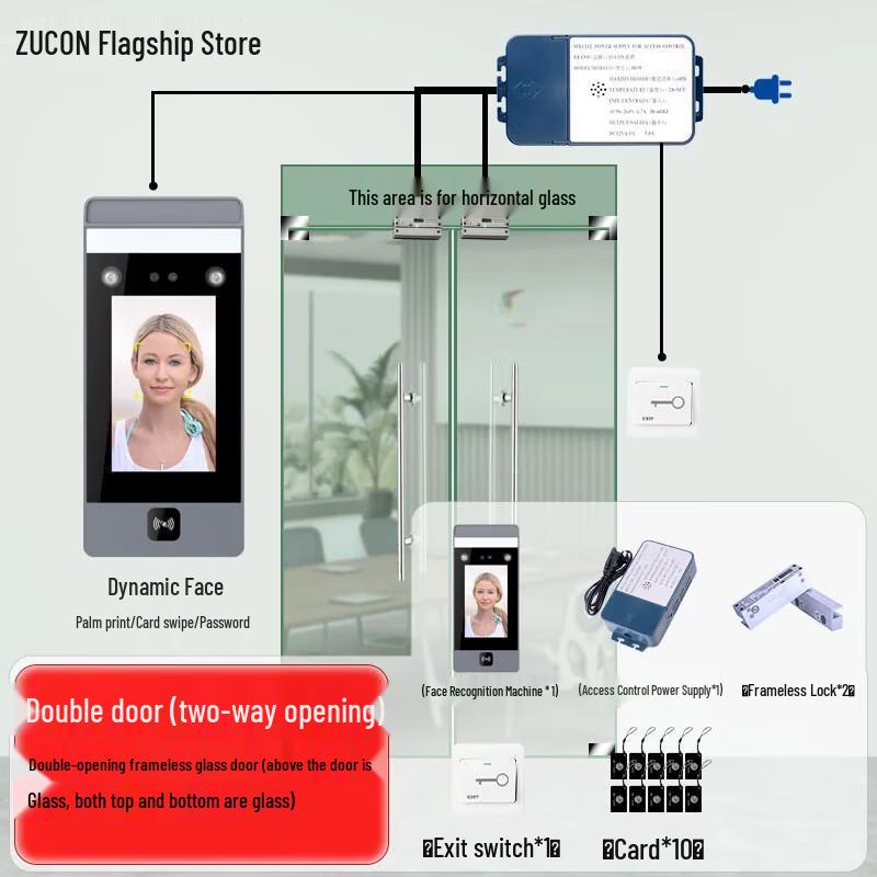 ZUCON Multi-Function Biometric Access Control System CN plug (adapter included)