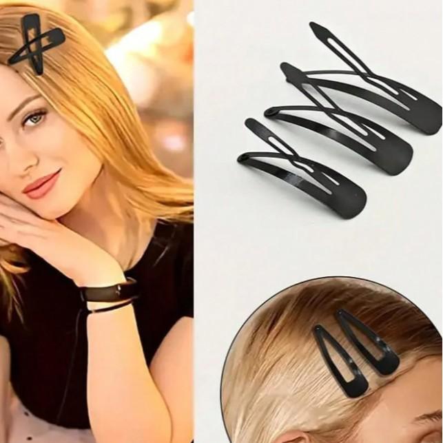 20/40 Pcs Black Hair Clips 2Inch Adults Children Hair Accessories Hair Tools Clip Decorative Women Metal Snap Barrettes