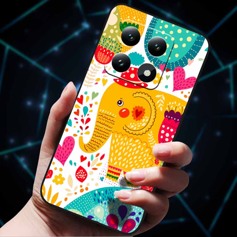 3D Flowers Emboss Fundas For Xiaomi 14T Pro 5G Case Soft Silicone Phone Cases for Xiaomi 14T 5G Back Covers Shell Mi 14T Pro Bag