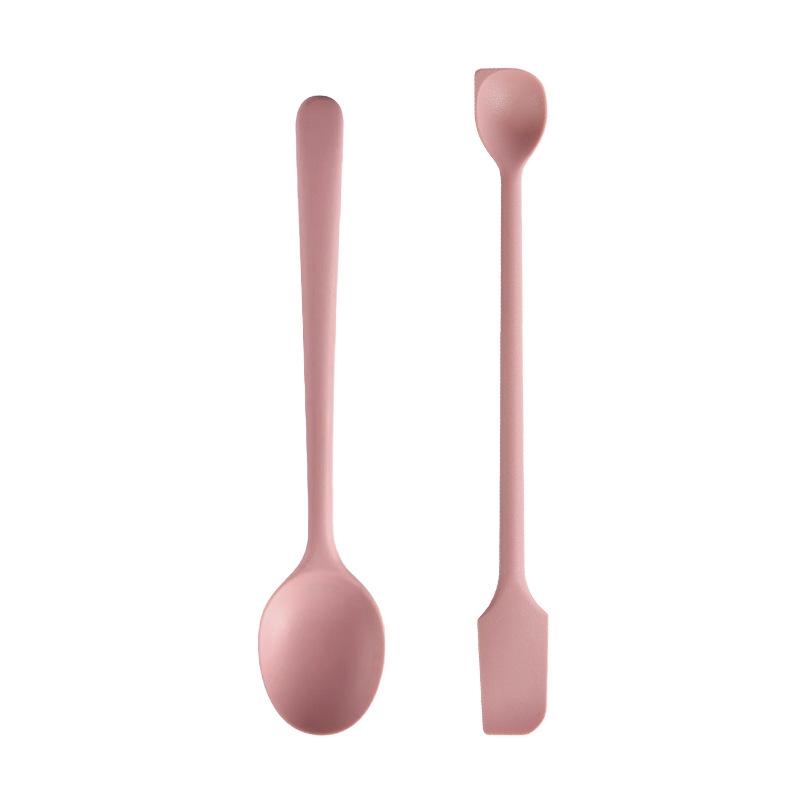2/4Pcs Silicone Jam Spoon Scraper Heat Resistant Food Grade Non-Stick Kitchen Gadget for Baking Dessert Making