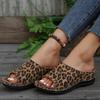 [New Summer Leopard Print Slippers] Women's Leopard Print Fashion Slippers Lightweight and Comfortable All-match New Summer Slippers