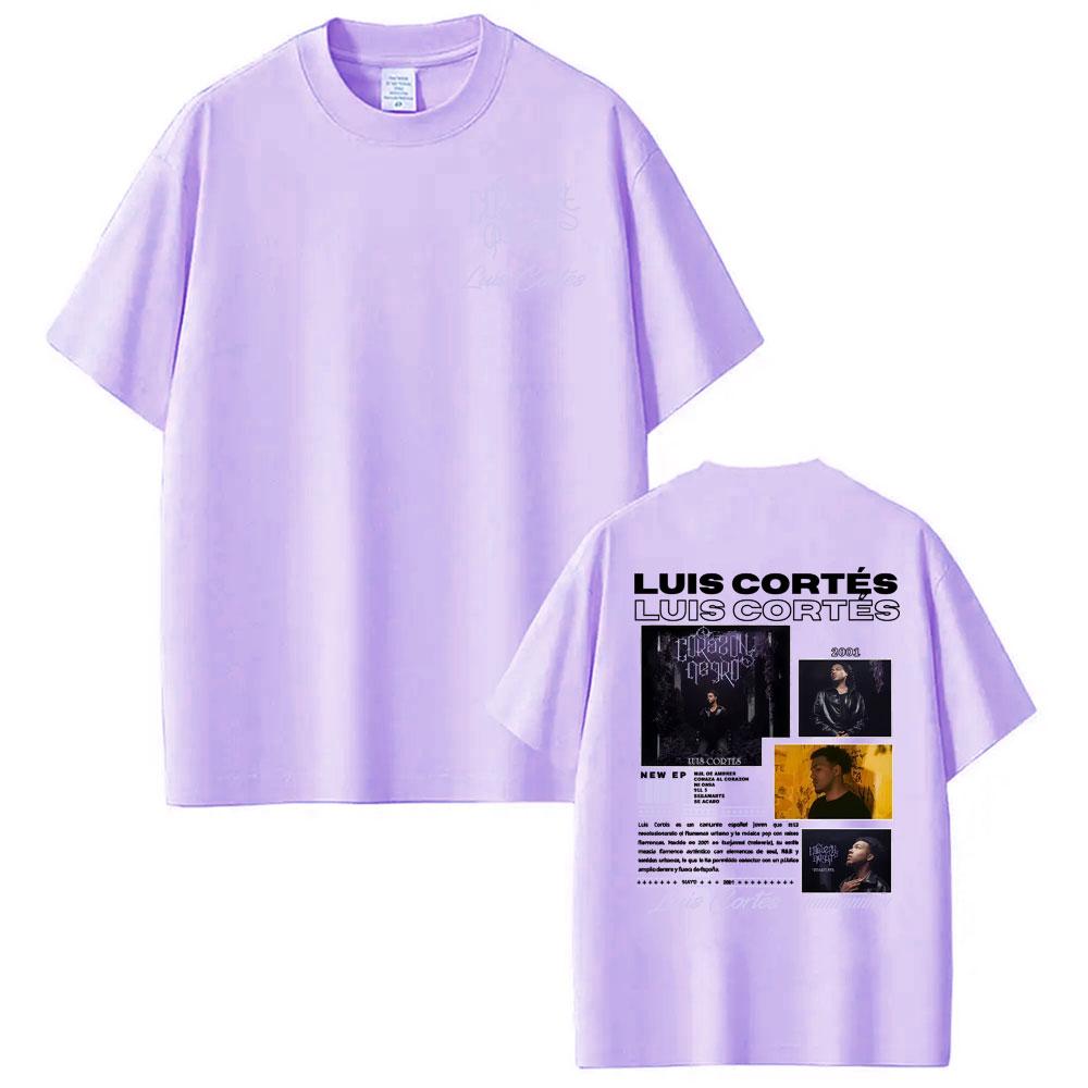 Rapper Luis Cortes Album 2026 Merch T Shirts Unisexs Clothing Fashion Vintage Hip Hop Tshirts Male 100 Cotton Tshirt Streetwear