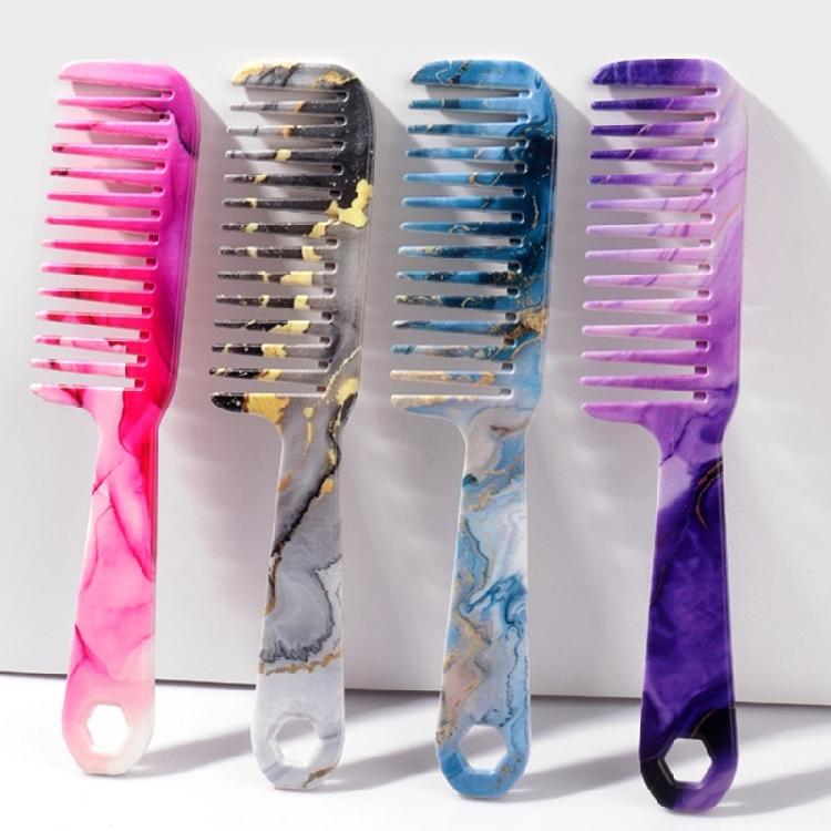 Wide Tooth Comb Detangler Hair Comb Printed Hair Styling Comb Curly Comb Hair Brush Comb Hairdressing Combs