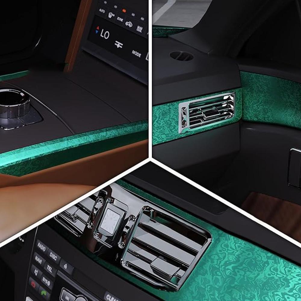 50x30CM Carbon Fiber Vinyl Film High Gloss Wrap Foil Sticker Universal Auto Interior Accessories