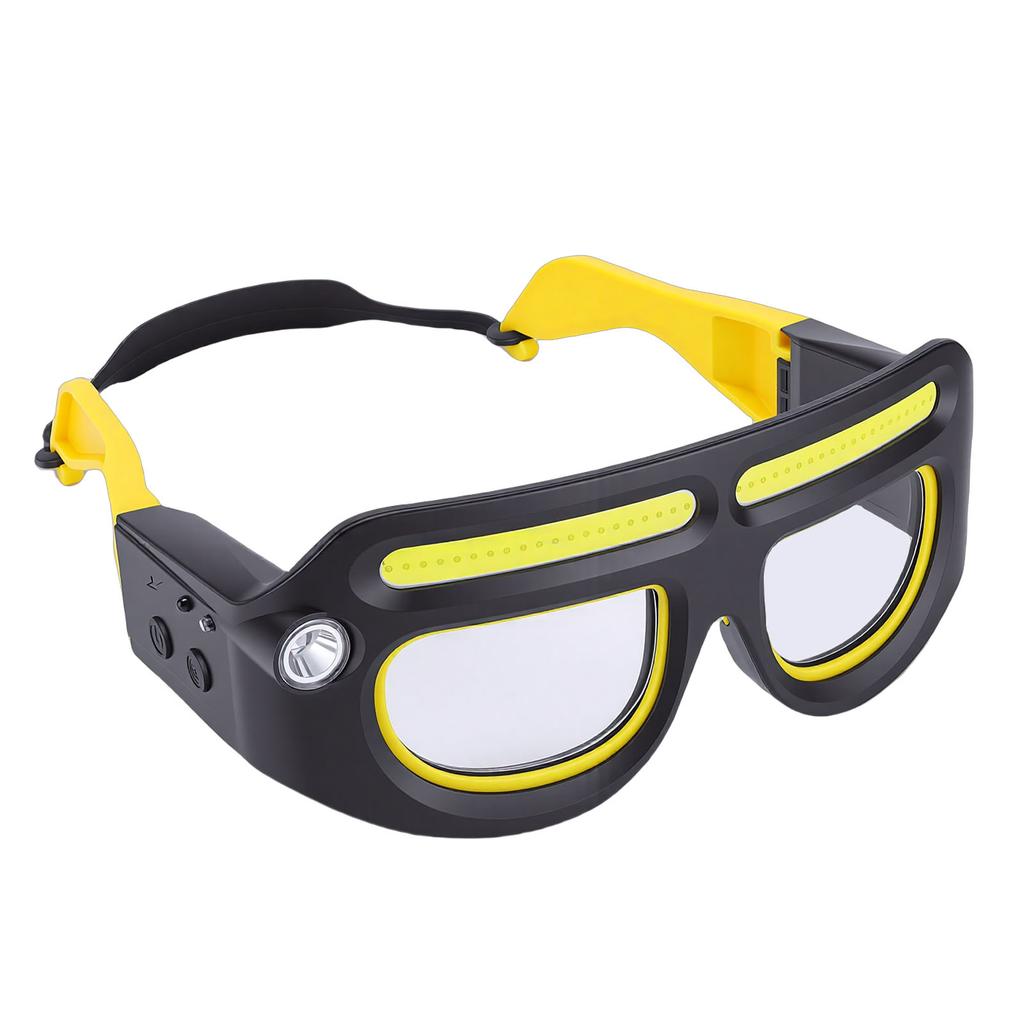 Multifunctional Eyeglass Lamp USB Fast Charging Motion Sensor Headlight Glasses for Outdoor Riding Night Fishing