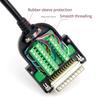 DB25 RS232 Terminal Connector Adapter Flexible Tail Sleeve Screw Lock Design RS232 Joint Not Need Welding