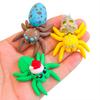 1 Set Spinneneierkapsel mit 10 Fidget-Spinnenspielzeug 3D-gedrucktes Modell mit beweglichen Gelenken Mini-Gelenkspinnenmodell Halloween-Party-Dekoration Geschenk