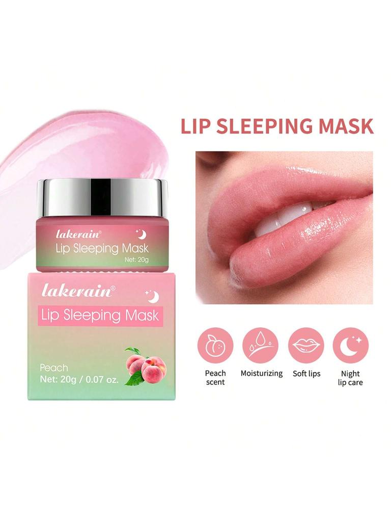 1Pc Lip Sleeping Mask. Reduce Lip Wrinkles, Prevent Peeling And Cracking. Moisturizing And Hydrating