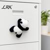 Metalloberflächen-Magnet Plüschtier Kühlschrankdekoration, Stofftier Panda Magnetisches Ornament, Dekorative Waschbärform Kühlschrank für Zuhause Küchentür