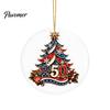 Restaurant Hotel Christmas Decorations 250th Anniversary Acrylic Hanging Ornament, Double Side Printed Festive Holiday Decor Thoughtful Gift for Loved