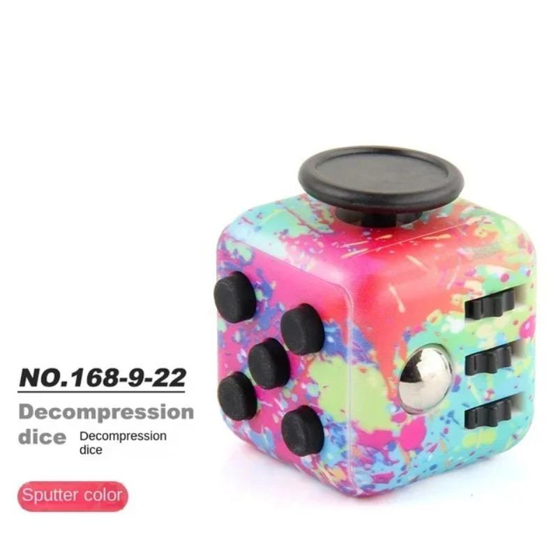 Dadi di decompressione Fidget colorati per liberare lo stress, l'autismo, l'ansia, alleviare lo stress dei bambini adulti, antistress, punta delle dita