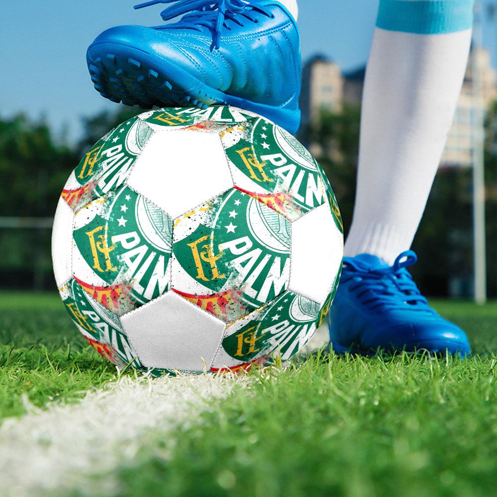 SE Palmeiras football club Pallone da Calcio Indoor Misura 5 Colorato Cucito a Macchina PVC Pronto per la Competizione Resistente Alta Rimbalzabilità