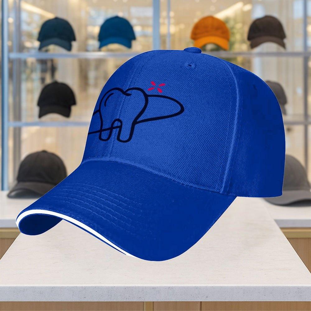 Tooth Pain Relief Dentist Graphic Baseball Cap Polyester Lightweight Adjustable Snapback Hat for Men Women Outdoor