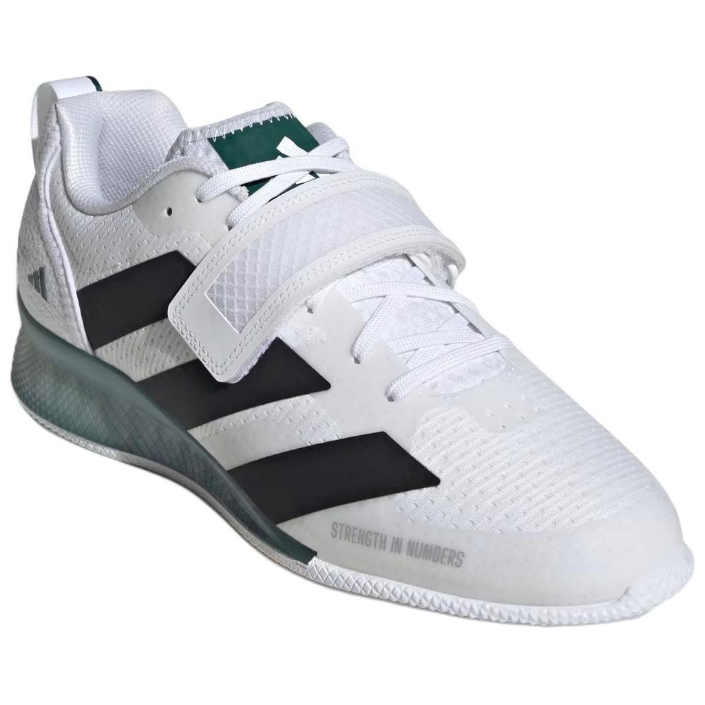 Adidas Adipower Weightlifting 3 White Black Collegiate Green Unisex Sneakers Cloud-White Core-Black IH8233