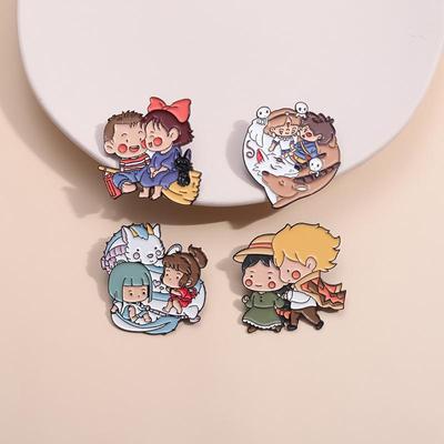 Anime Čarodějka & Howl Chihiro Kolekce: Vynikající japonský a korejský kovový odznak na klopu