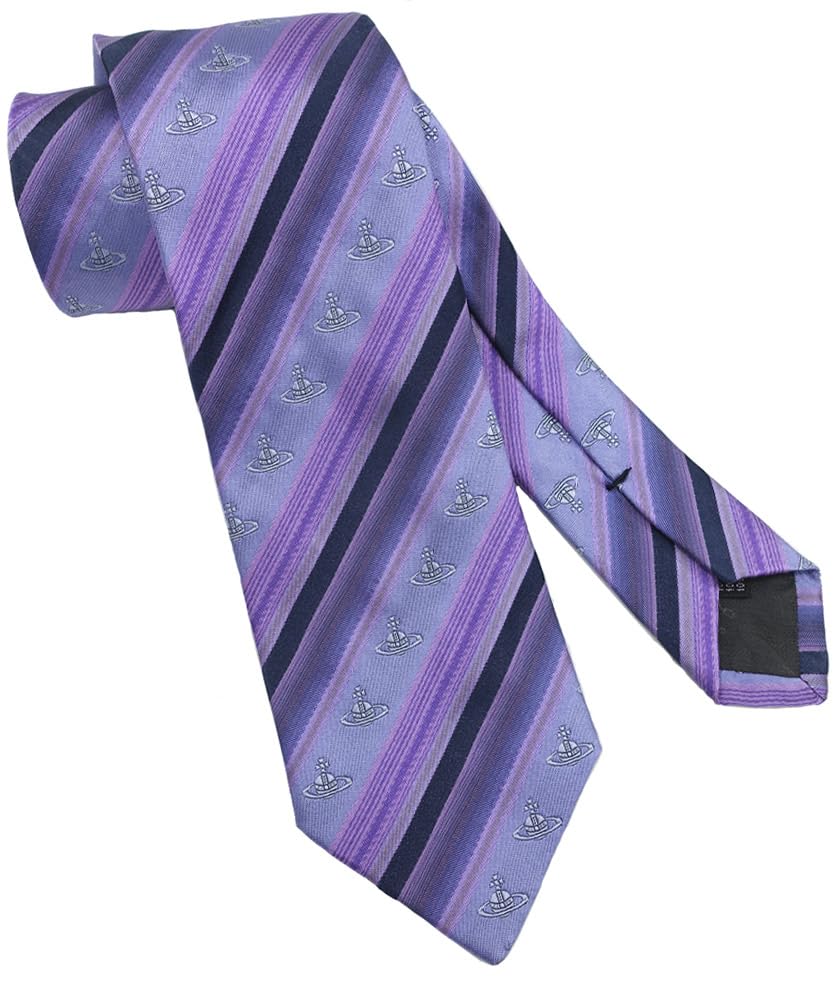 

Vivienne Westwood necktie, brand name necktie, Vivienne Westwood necktie (8.5cm width), VW23 LavenderPurple [Used]