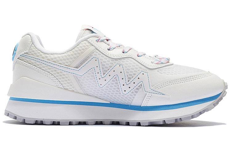 Li Ning 001 Trendy Low Top Sports Casual Shoes Men's White Blue ABCS017-2